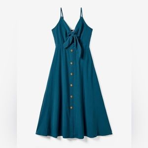 NWT PatPat Spaghetti Strap Casual Sleeveless Dress-Dark Green Large